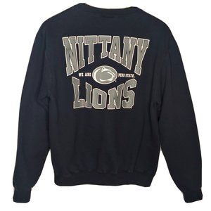 Penn State Nittany Lions Champion Eco Men's M Sweatshirt Crew Neck Navy 2 Sided